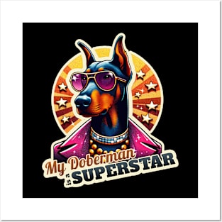 Discostar Doberman Posters and Art